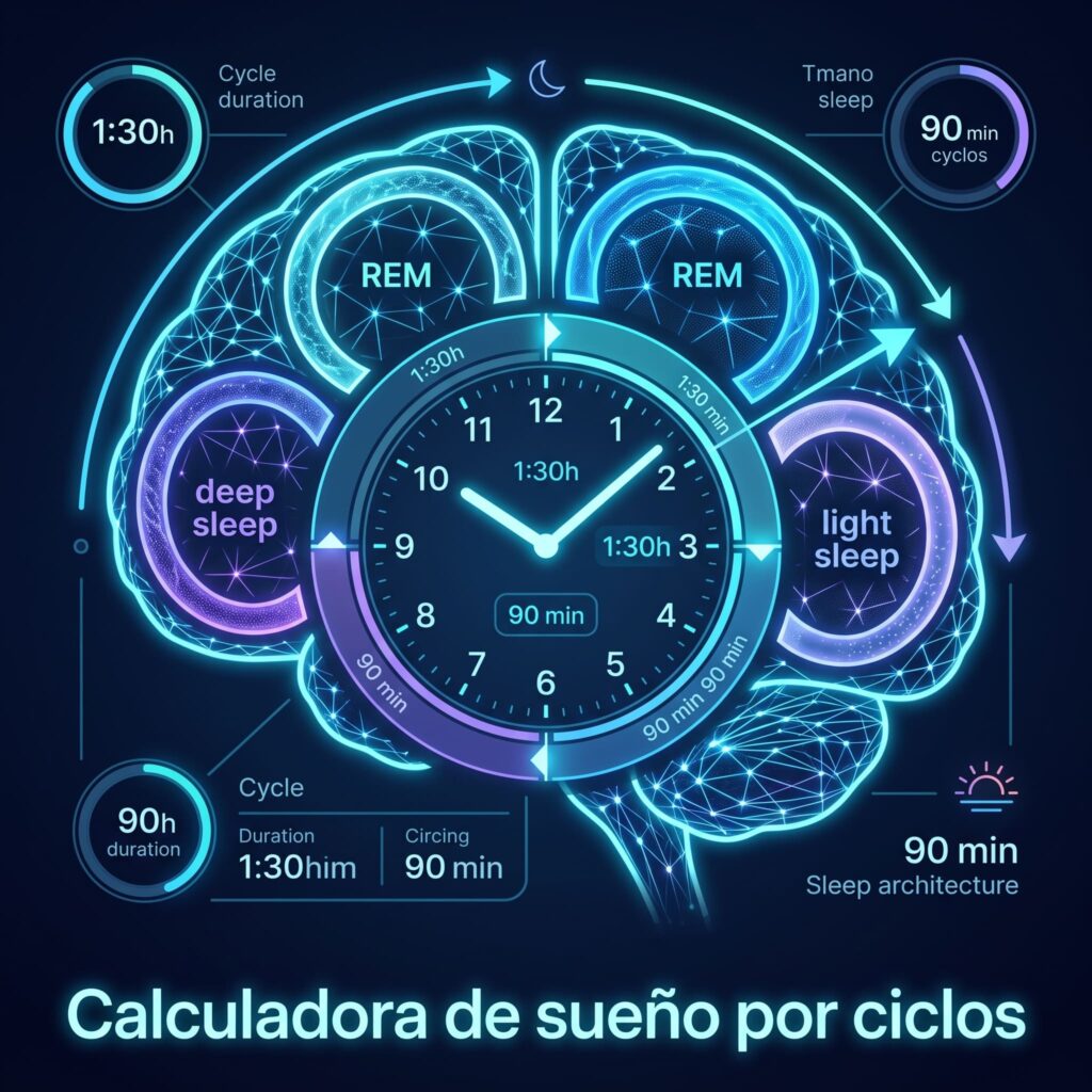 Calculadora de sueño por ciclos: a qué hora dormir o levantarte