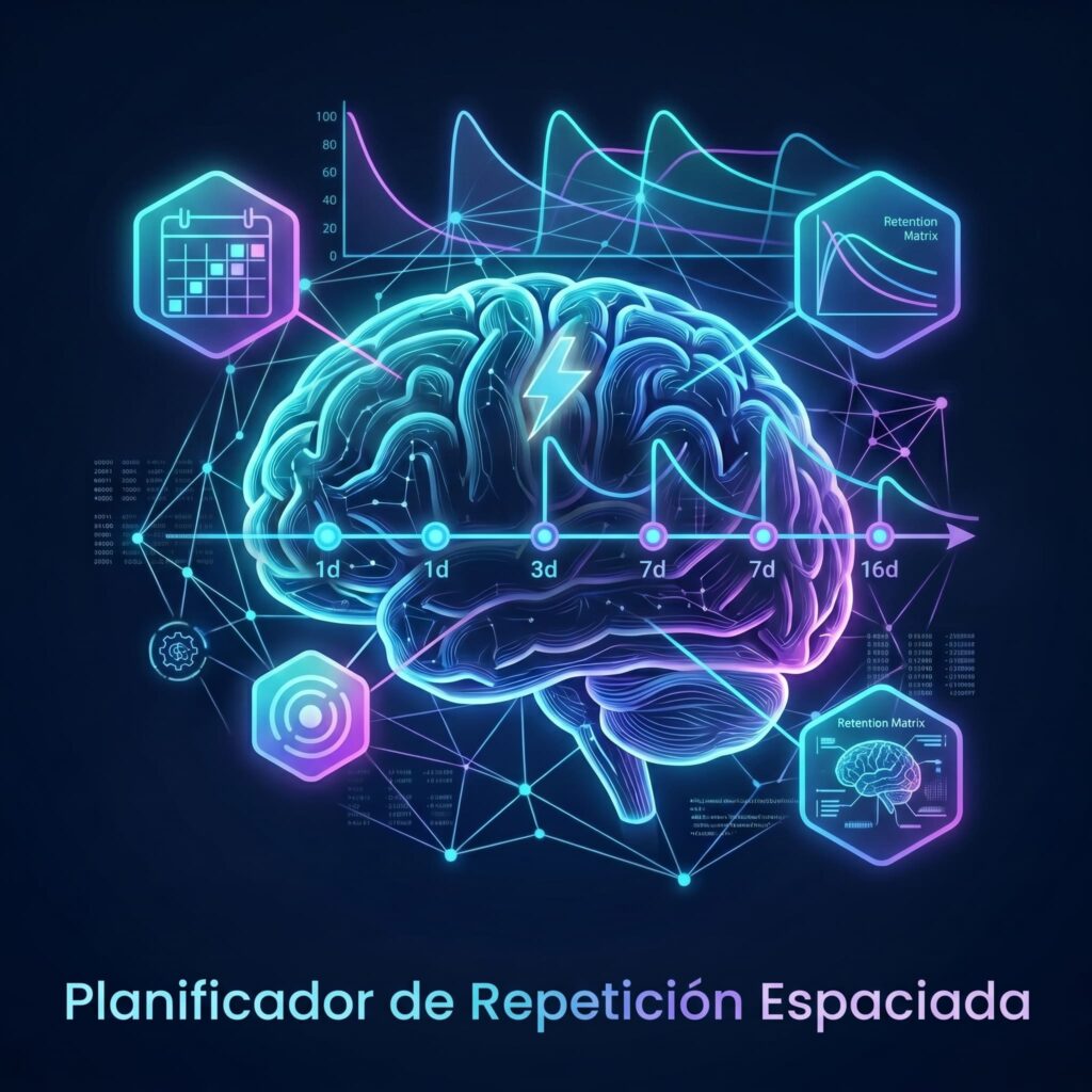 Planificador de repetición espaciada: calendario de repasos gratis